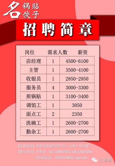无棣最新招聘