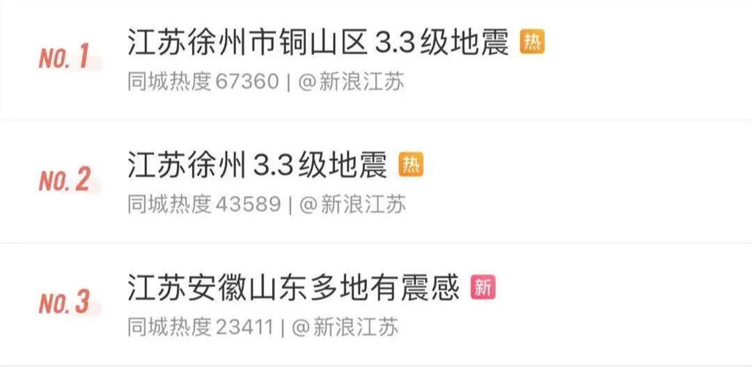 徐州地震实时更新，最新消息与动态