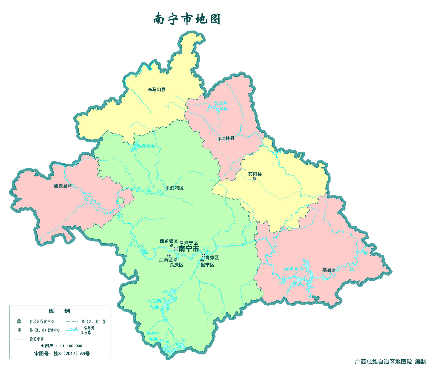 最新南宁地图全图,最新南宁地图全图，探索南宁，一览无余