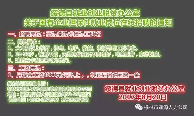 绥德最新科技智能招聘启航新时代